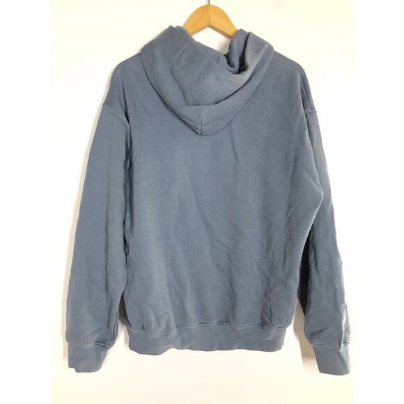 Madewell The McCarren Hoodie Sweatshirt Midweight French Terry Teapot Blue NWT M - Picture 5 of 10